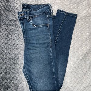 Womens Aeropostale High Rise Stretch Denim Blue Jean Jeggings Size 2 Short